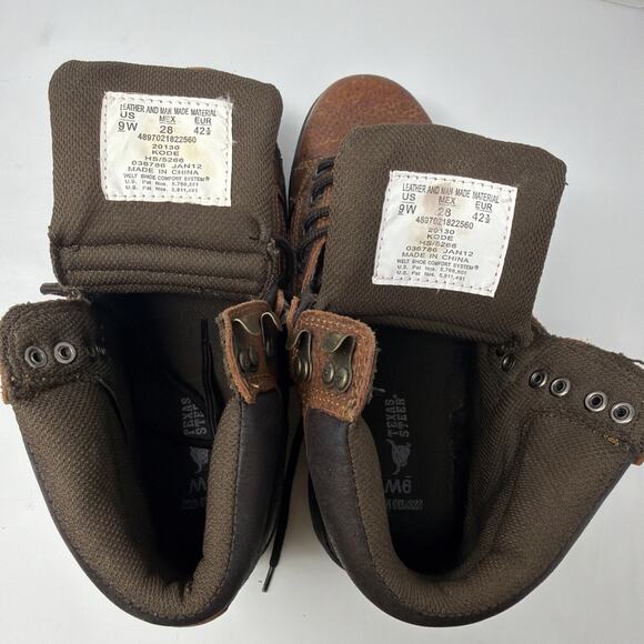 Texas Steer Boots Mens 9 W Kode Flexcore Work Boot 20130 Brown Leather main image 5